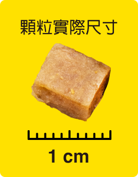 顆粒實際尺寸